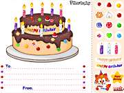 Игра Украсить праздничный торт