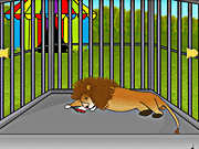 Игра Побег из клетки со львом