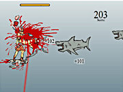 Игра Супер Викинг атакует акул