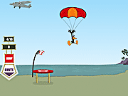 Игра Прыжки с парашютом утки Даффи