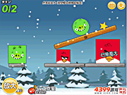 Angry Birds - сбросить зеленую свинью