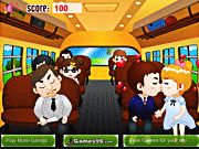 Игра Поцелуи в школьном автобусе