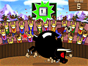 Игра Взрывное родео на быке