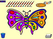 Раскраска для бабочки