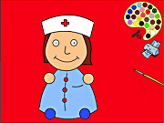 Раскраска медсестра