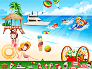 Игра Близнецы на пляже