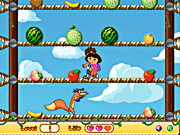 Дора собирает фрукты