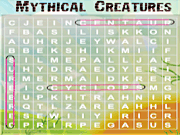 Игра Поиск слов - мифические существа