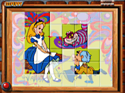 Игра Собери плитку - Алиса в Стране Чудес