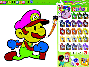 Раскраска Марио для детей