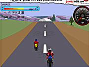 Игра Мчаться по шоссе на мотоцикле